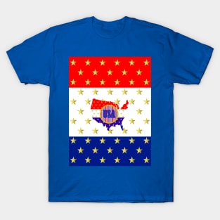 AMERICAN Stars And Stripes For The Fourth Of July T-Shirt